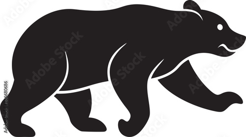 silhouette of a bear