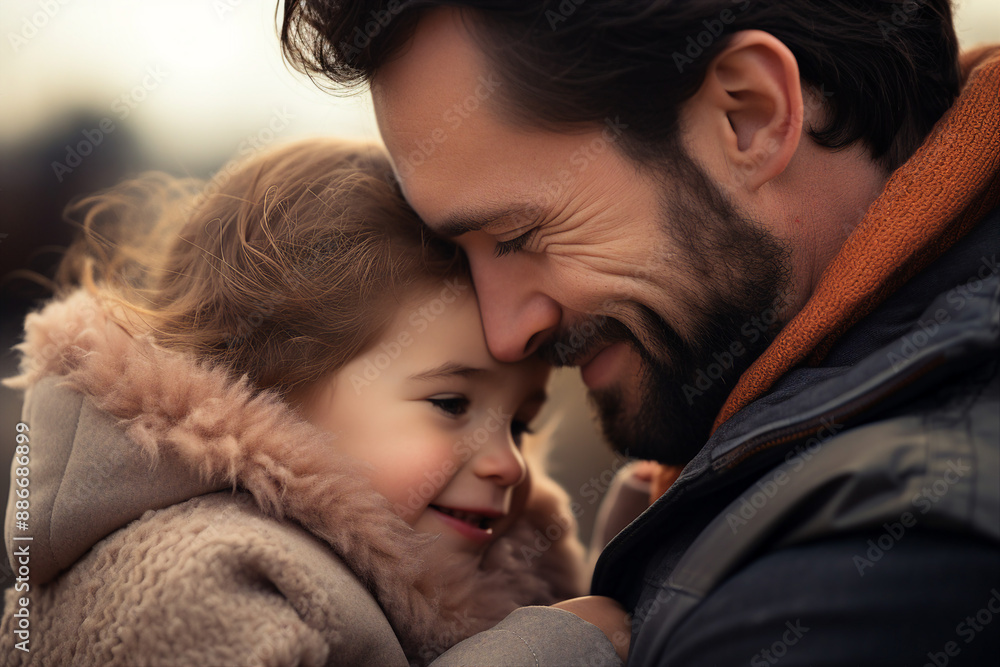 Happy father and mother day conceptual AI generation picture beautiful parent with small child Happy father and mother day conceptual AI generation picture beautiful parent with small child