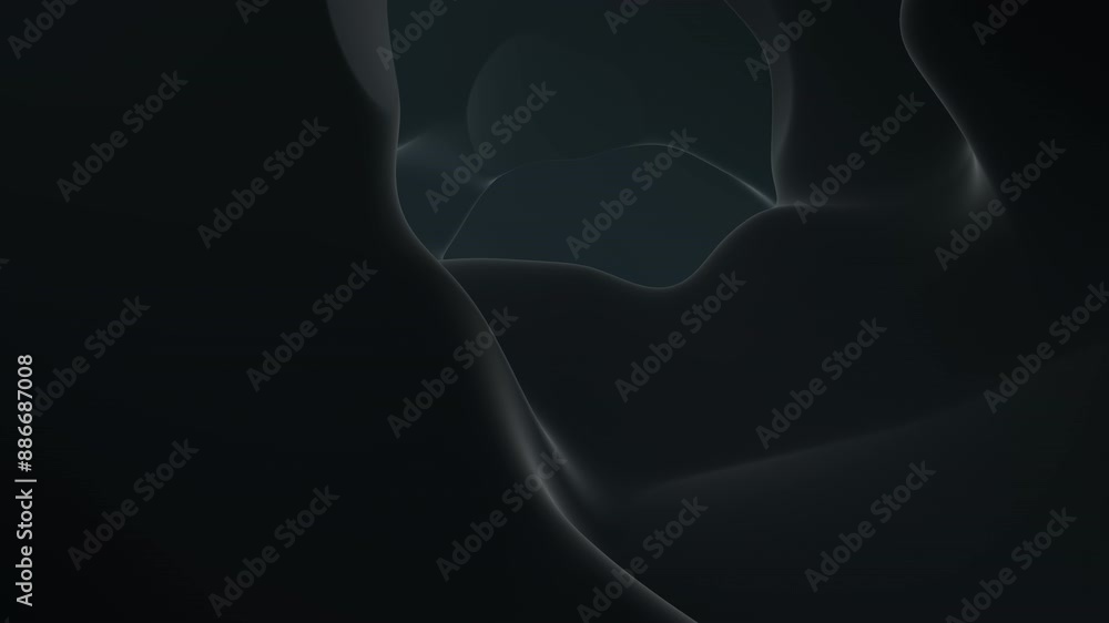 An abstract black swirl pattern adorns a dark backdrop, creating an eye-catching visual display An abstract black swirl pattern adorns a dark backdrop, creating an eye-catching visual display