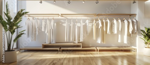 Minimalist Clothing Boutique Interior Design © muza