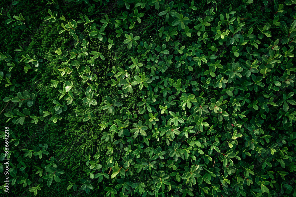 A lush green field with many plants and grass A lush green field with many plants and grass