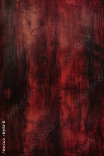 Abstract art piece features dark red canvas with visible brushstrokes, contrasting gray section adds depth and movement. Rich texture evokes vintage feel, perfect for design, art, or luxury projects.
