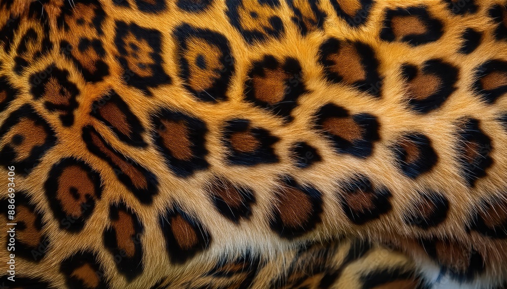 Leopard skin texture, A detailed close-up of a leopard print pattern, with distinctive black spots and rosettes Leopard skin texture, A detailed close-up of a leopard print pattern, with distinctive black spots and rosettes