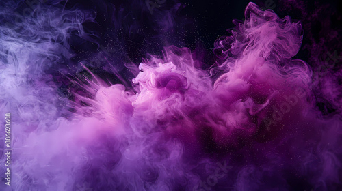 Dynamic Pink Dust Swirl and Mixing in the Air Background