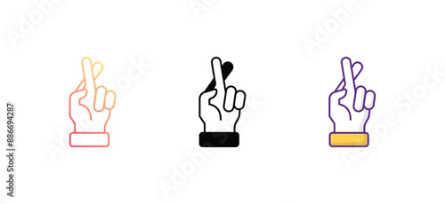 superstition icon design with white background stock illustration