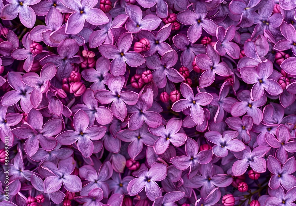 Purple Lilac Flowers Close-Up Purple Lilac Flowers Close-Up