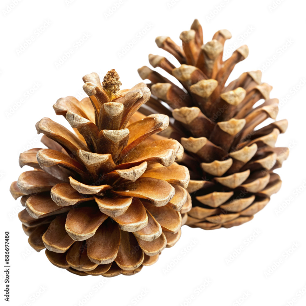Two pine cones on transparent background, woods woodland pinecone pine tree Two pine cones on transparent background, woods woodland pinecone pine tree