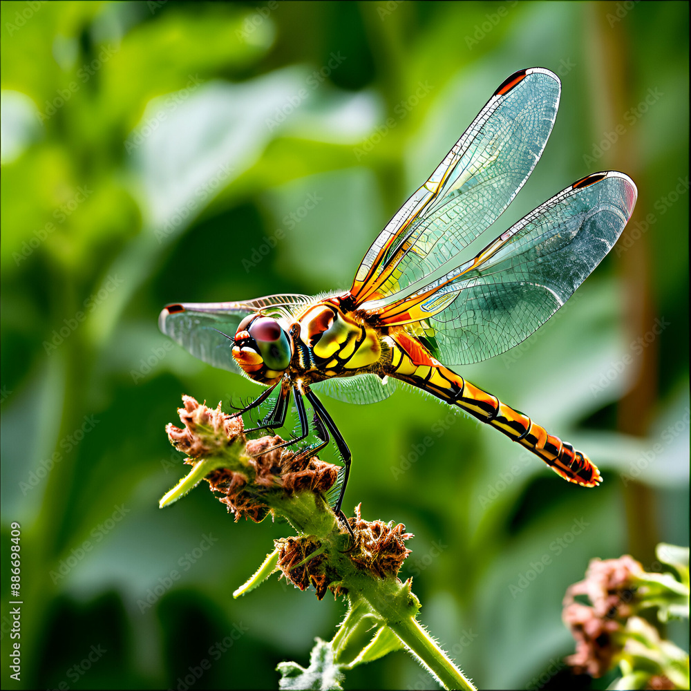 dragonfly on a branch dragonfly on a branch