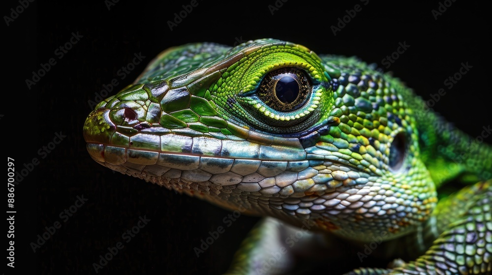 Knight anole on Dark Background Knight anole on Dark Background