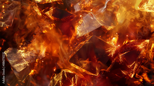 A close up of a pile of burnt colored rocks