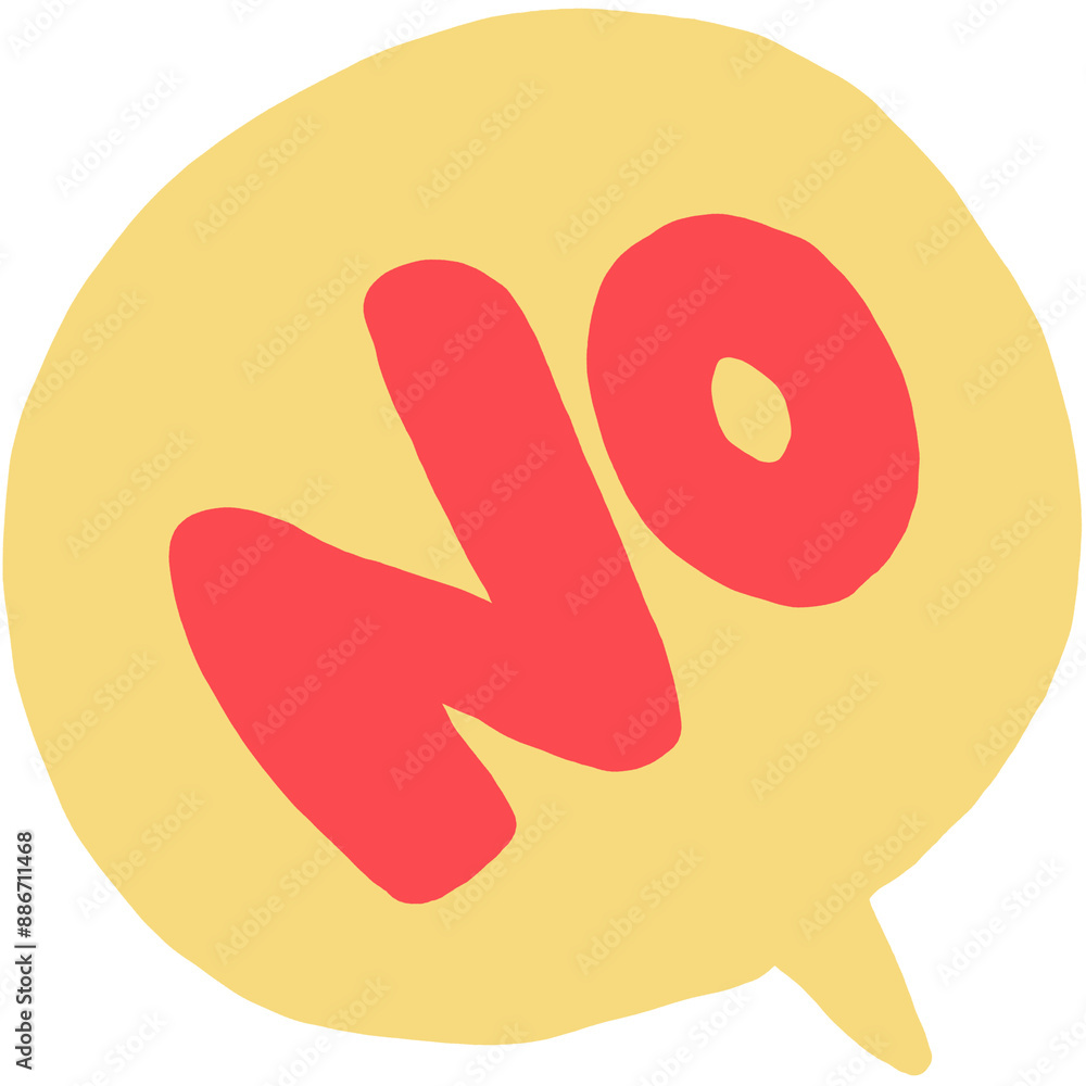 No in yellow bubble No in yellow bubble