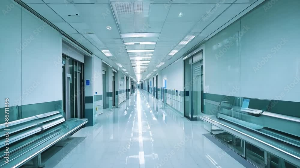 spacious, bright hospital seats and corridors spacious, bright hospital seats and corridors