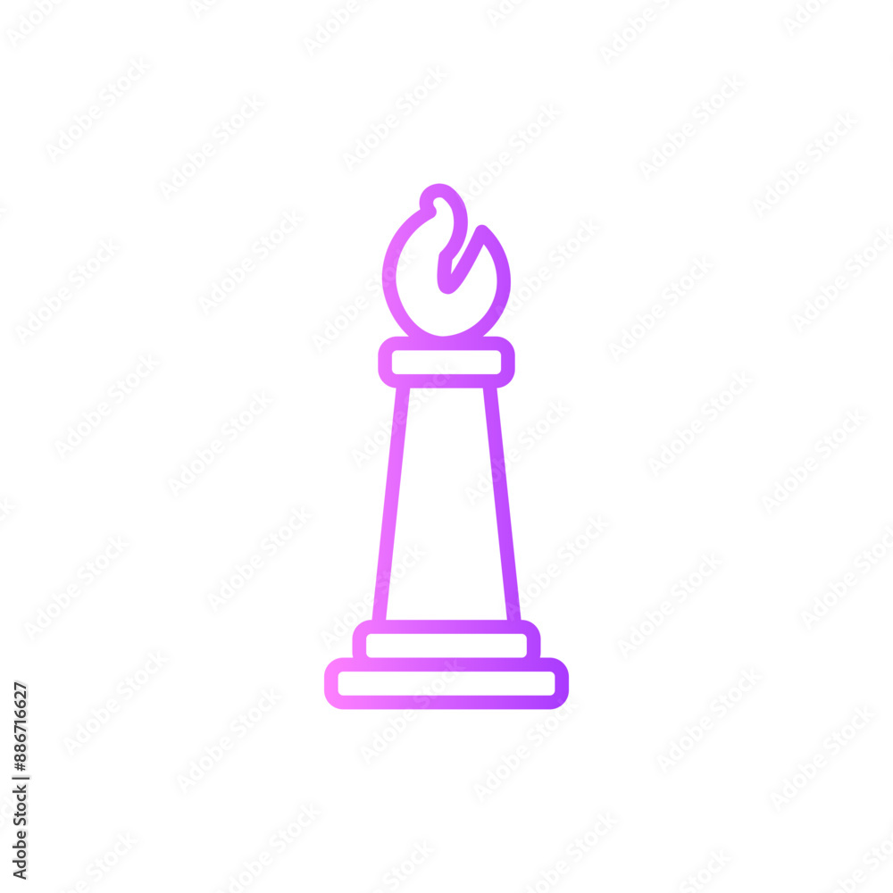 bishop gradient icon bishop gradient icon