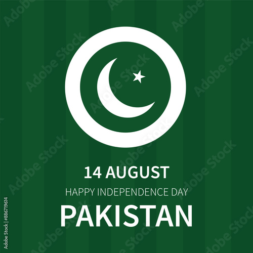 Pakistan Day ,14 August , Happy Independence Day , Vector