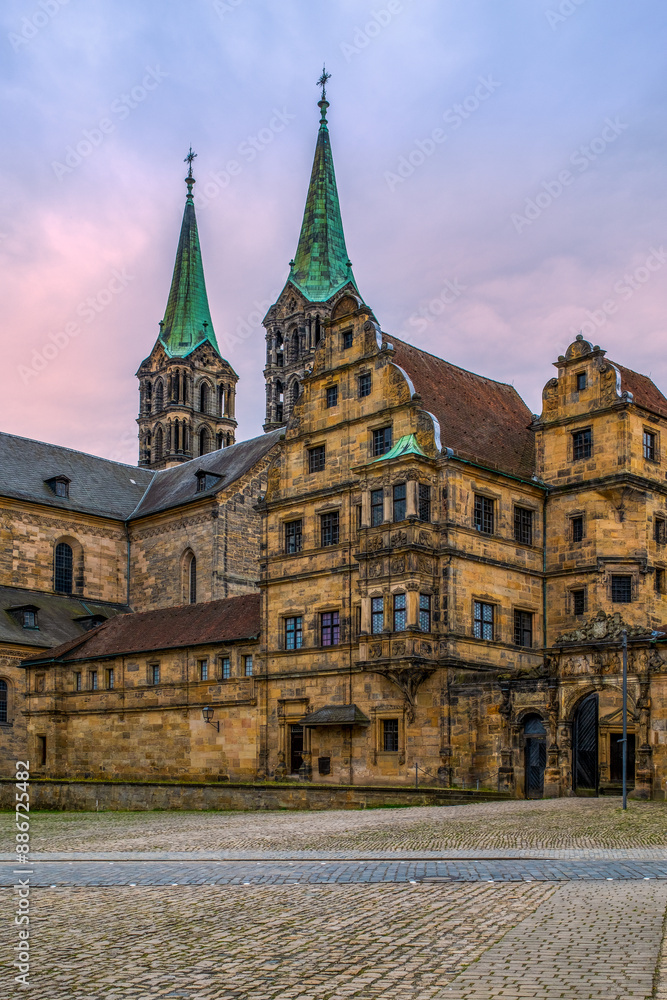 Obraz premium View of the Bamberg Cathedral in Bavaria, Germany.