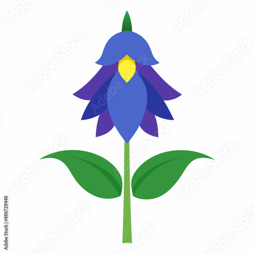 Delphinium flower vector illustration 