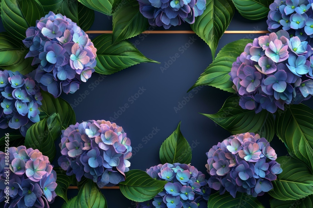 Beautiful Blue Hydrangea Flowers as Decoration Beautiful Blue Hydrangea Flowers as Decoration