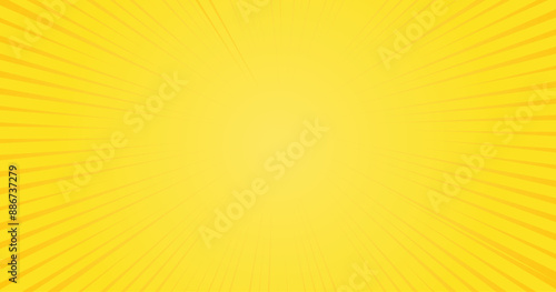 abstract background Sunburst starburst yellow orange pop art cartoon, Vector illustration, starburst.