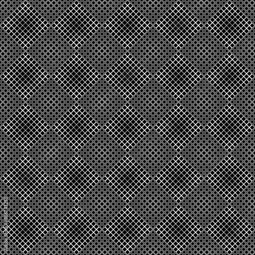 Geometrical seamless black and white diagonal square pattern background - abstract vector design from squares