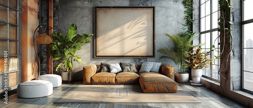 Wallpaper Mural Enter a virtual space featuring a sleek vertical black frame mockup against a stylish wall, crafted in detailed 3D for showcasing artwork or design projects with precision and impact. Torontodigital.ca