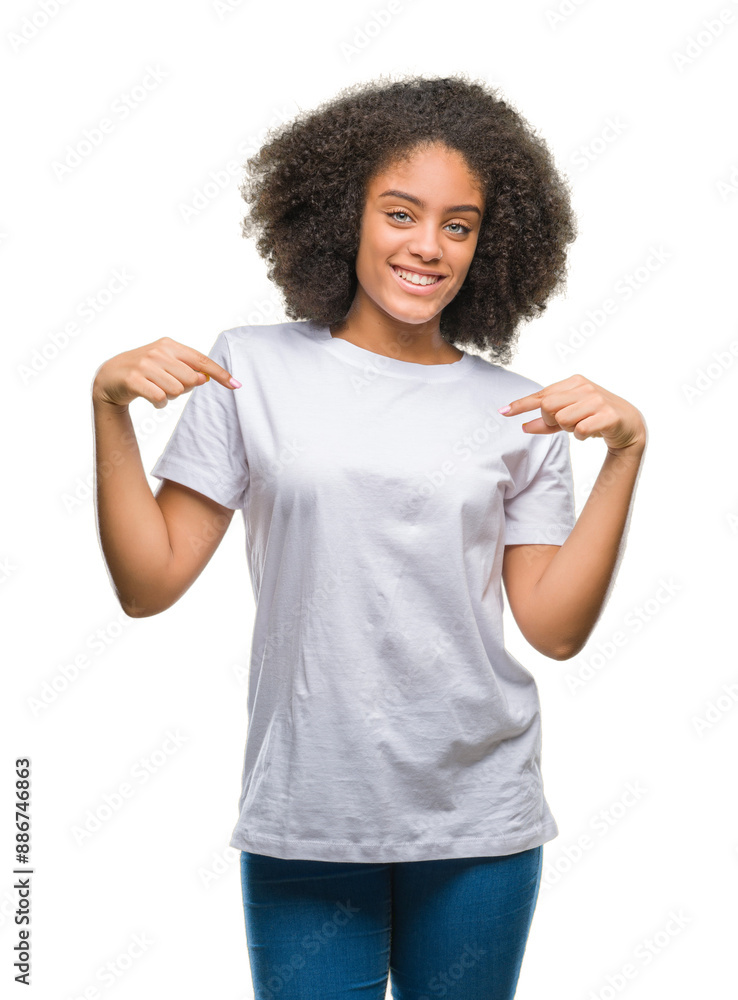 Young afro american woman over isolated background looking confident with smile on face, pointing oneself with fingers proud and happy. Young afro american woman over isolated background looking confident with smile on face, pointing oneself with fingers proud and happy.