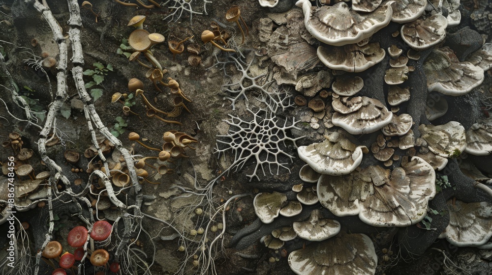 Nature's Hidden Connections Vibrant Fungal Mycelium Network Revealed in Stunning Detail Nature's Hidden Connections Vibrant Fungal Mycelium Network Revealed in Stunning Detail