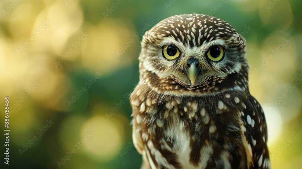 Little Owl perched on a branch Little Owl perched on a branch