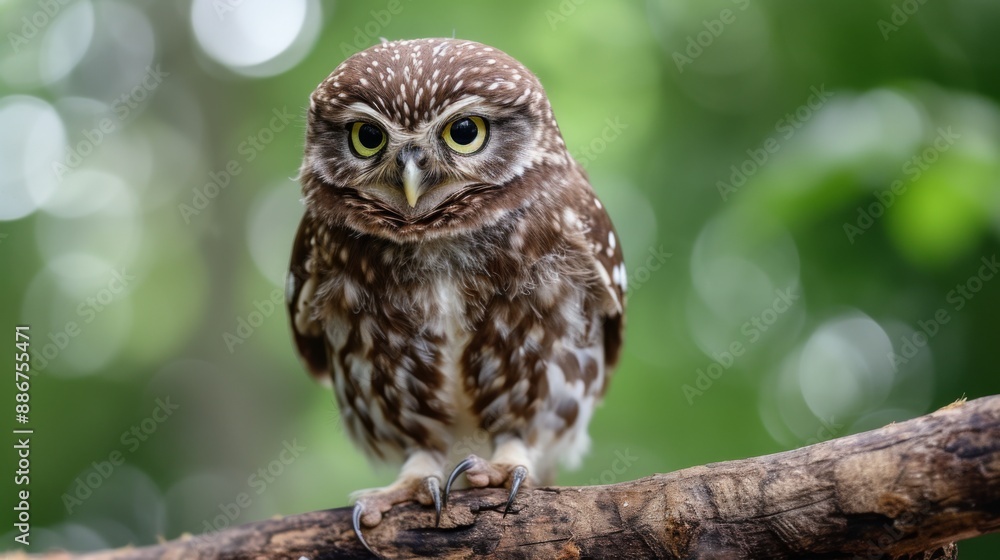Little Owl perched on a branch Little Owl perched on a branch