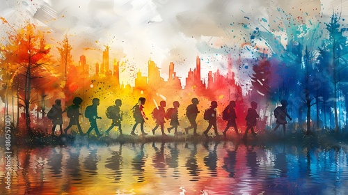 Children having fun outdoors