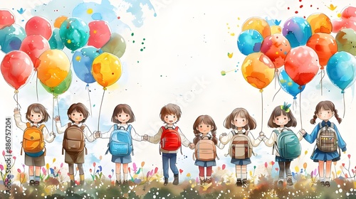 Children having fun outdoors