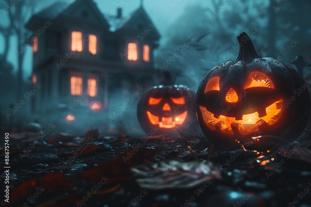 halloween pumpkin in the night halloween pumpkin in the night