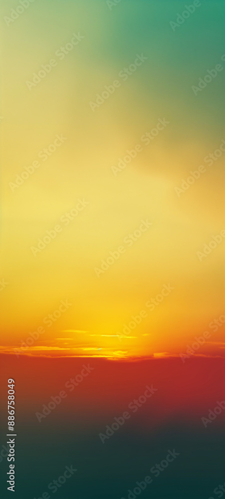 Fototapeta premium vibrant sunset over ocean phone wallpaper background