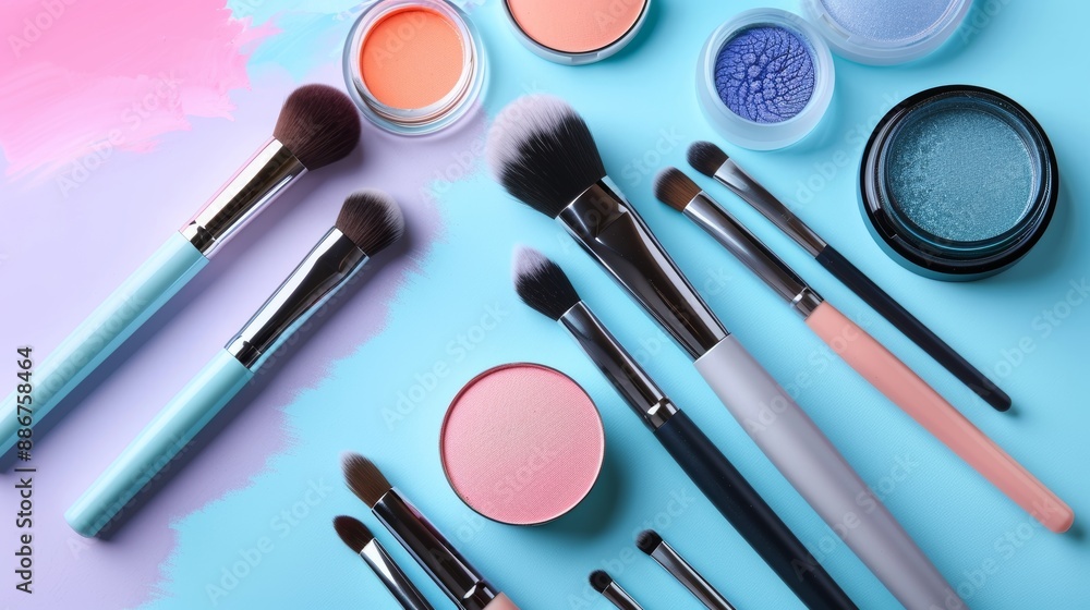 Tips for everyday makeup shared by a social media user, complemented by a bright and colorful pastel background. Tips for everyday makeup shared by a social media user, complemented by a bright and colorful pastel background.
