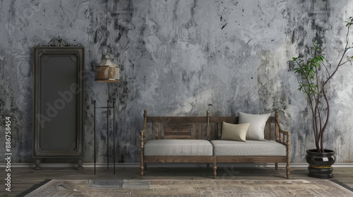 Wallpaper Mural poster wall mockup old background Torontodigital.ca