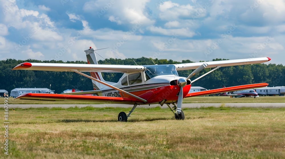 A light sport aircraft in a bright livery img A light sport aircraft in a bright livery img