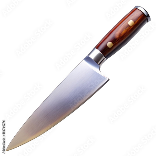 A kitchen knife isolated on transparent background