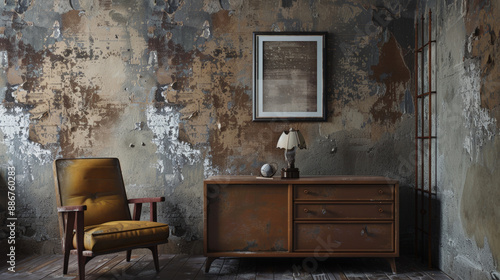 Wallpaper Mural poster wall mockup old background Torontodigital.ca