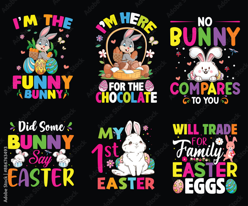 Fototapeta premium Easter Day svg design bundle, Easter Day svg bundle, Easter Day retro, Easter Day