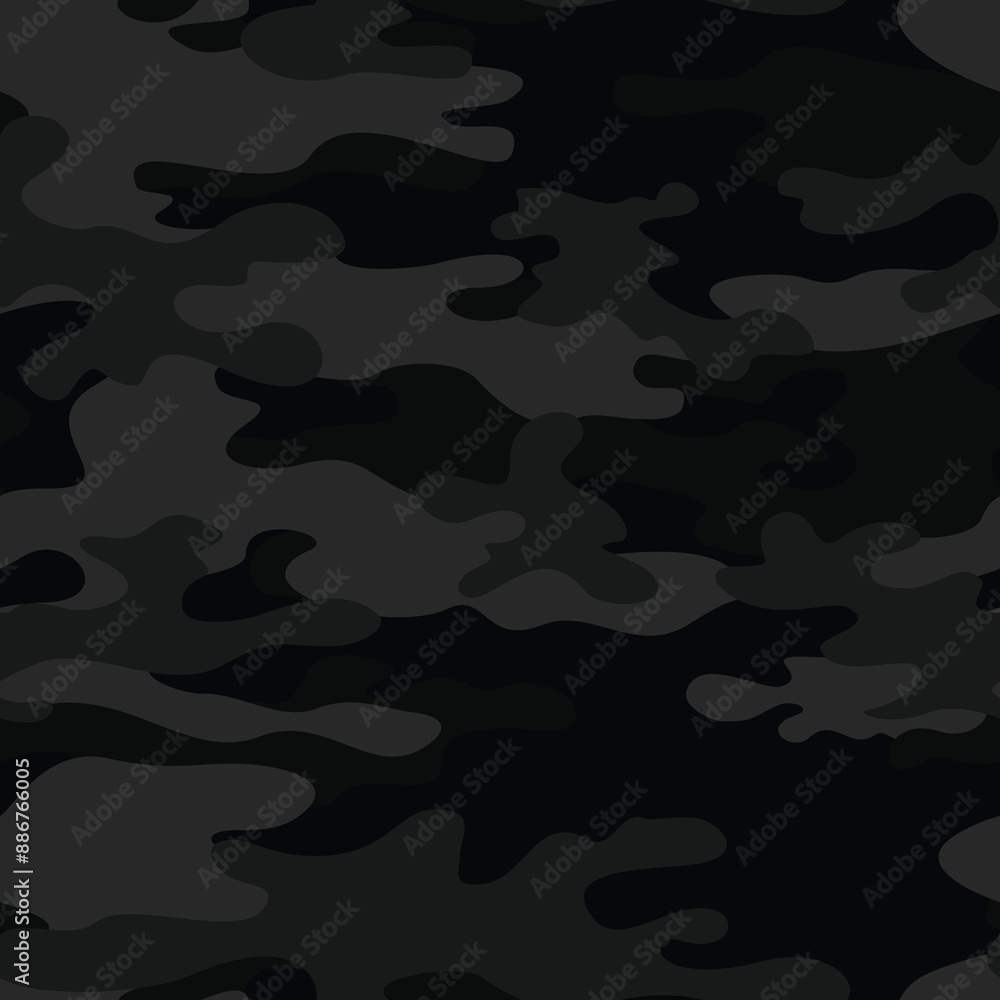 vector black camouflage background, dark night design for textiles
vector black camouflage background, dark night design for textiles