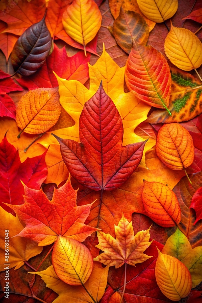 Autumn leaves in the forest Autumn leaves in the forest