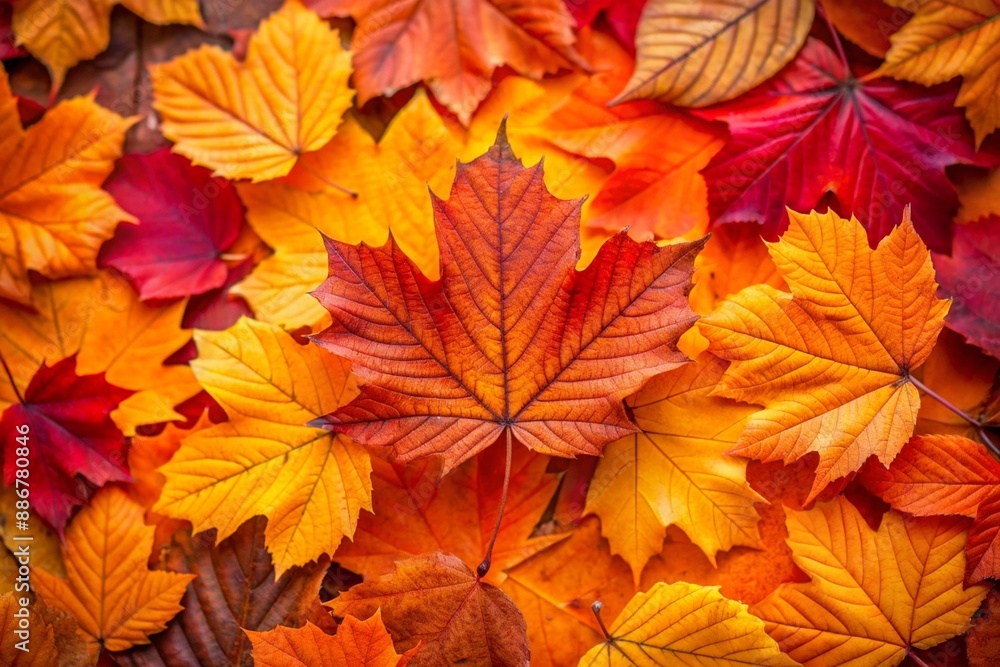 Autumn leaves in the forest Autumn leaves in the forest