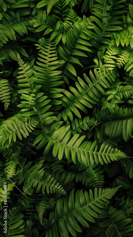photo of green fern plant wallpaper - generative ai photo of green fern plant wallpaper - generative ai