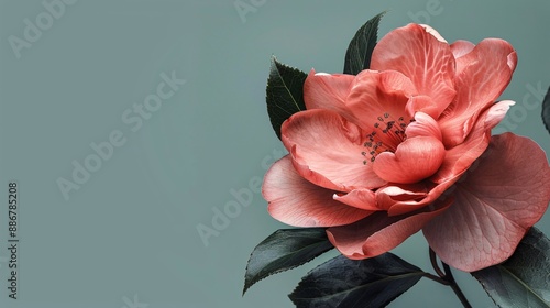 Flower on background, a picture of gorgeous brightness. Blossoming and vibrant, it's a wonderful natural wonder.