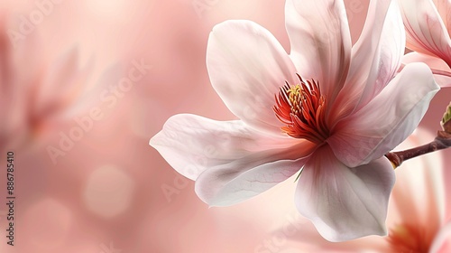 Flower on background, a depiction of amazing beauty. Blossoming and colorful, it's a gorgeous floral display.
