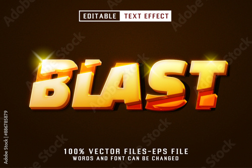 Blast Editable Text Effect