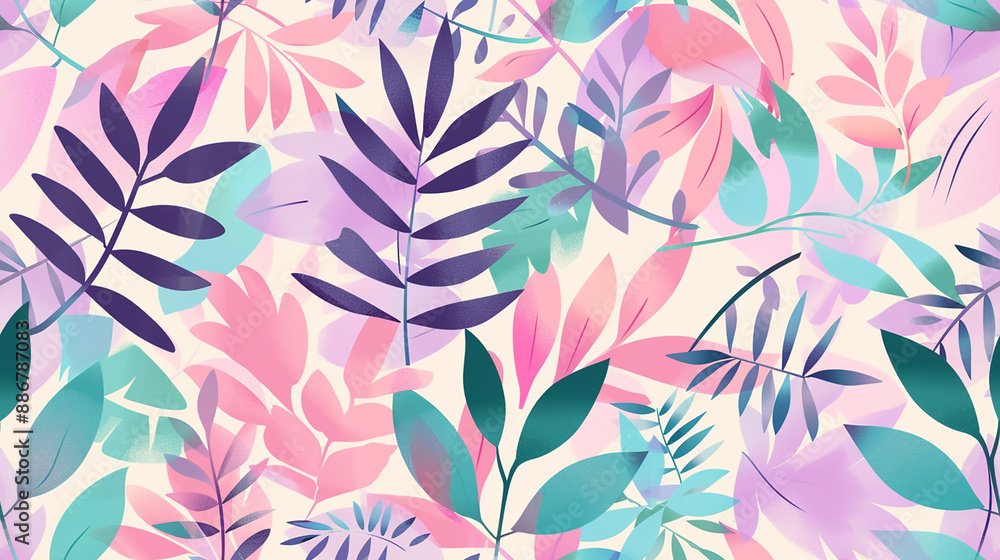 Vibrant Tropical Leaf Pattern Background
Vibrant Tropical Leaf Pattern Background