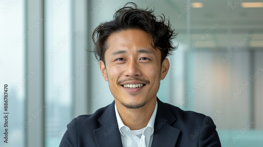 Smiling office worker in a business suit presenting a project in a conference room. Diverse corporate team celebrating achievements and fostering collaboration with enthusiasm. Portrait, Realistic Smiling office worker in a business suit presenting a project in a conference room. Diverse corporate team celebrating achievements and fostering collaboration with enthusiasm. Portrait, Realistic