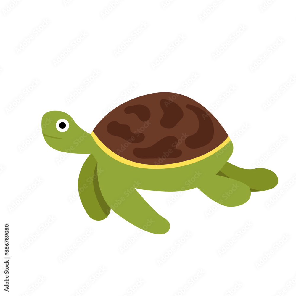 Obraz premium Turtle Animal Sea. Vector Illustration