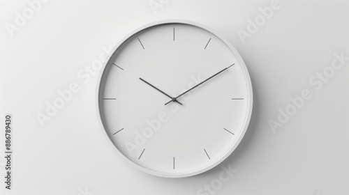 Wallpaper Mural A white clock with the hands at 3:00 and 9:00 Torontodigital.ca