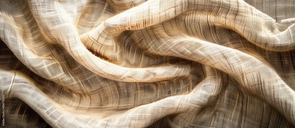 Obraz premium Copy space image featuring a textured fabric pattern as the background.
